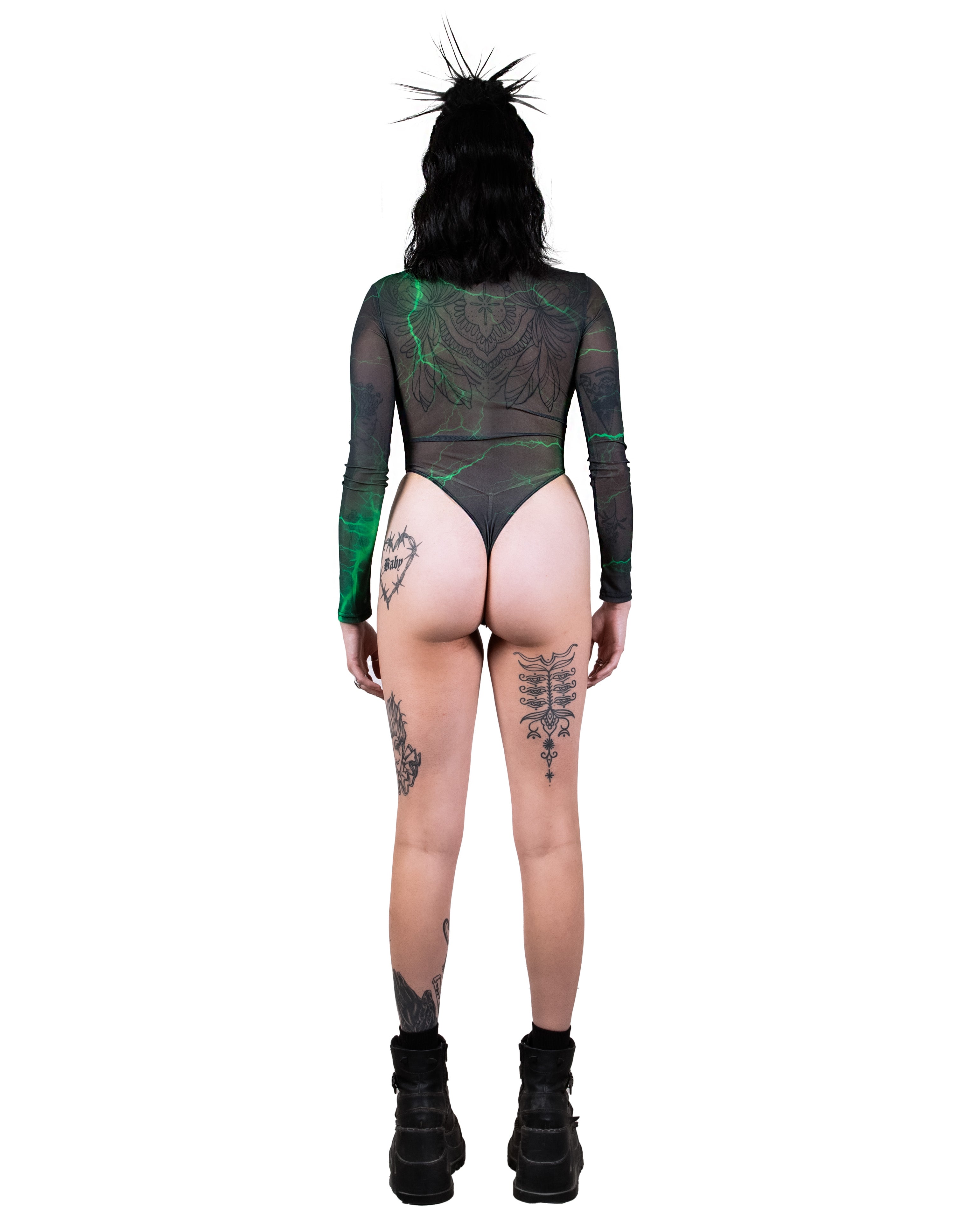 GREEN LIGHTENING BODY SUIT