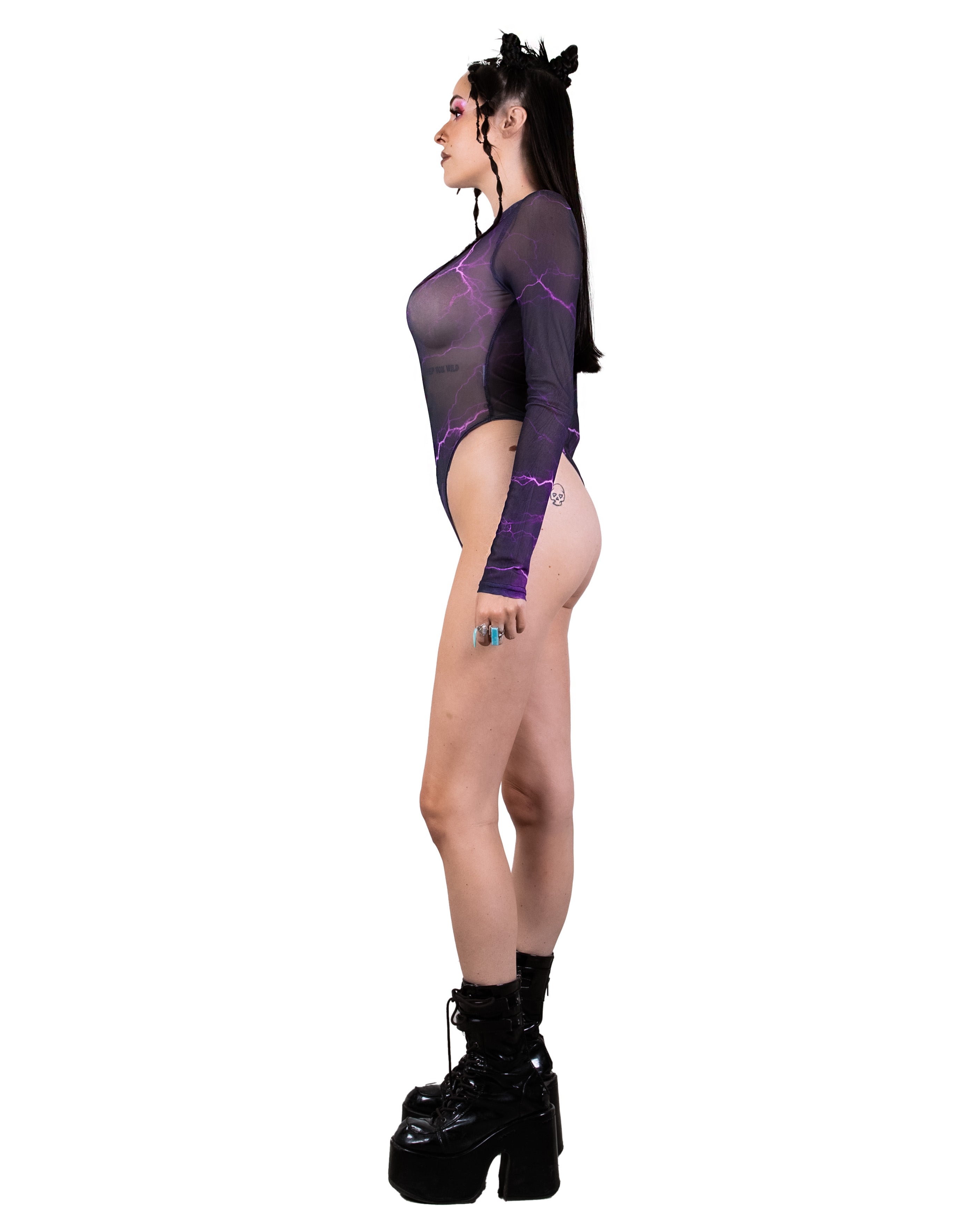 PURPLE LIGHTENING BODY SUIT
